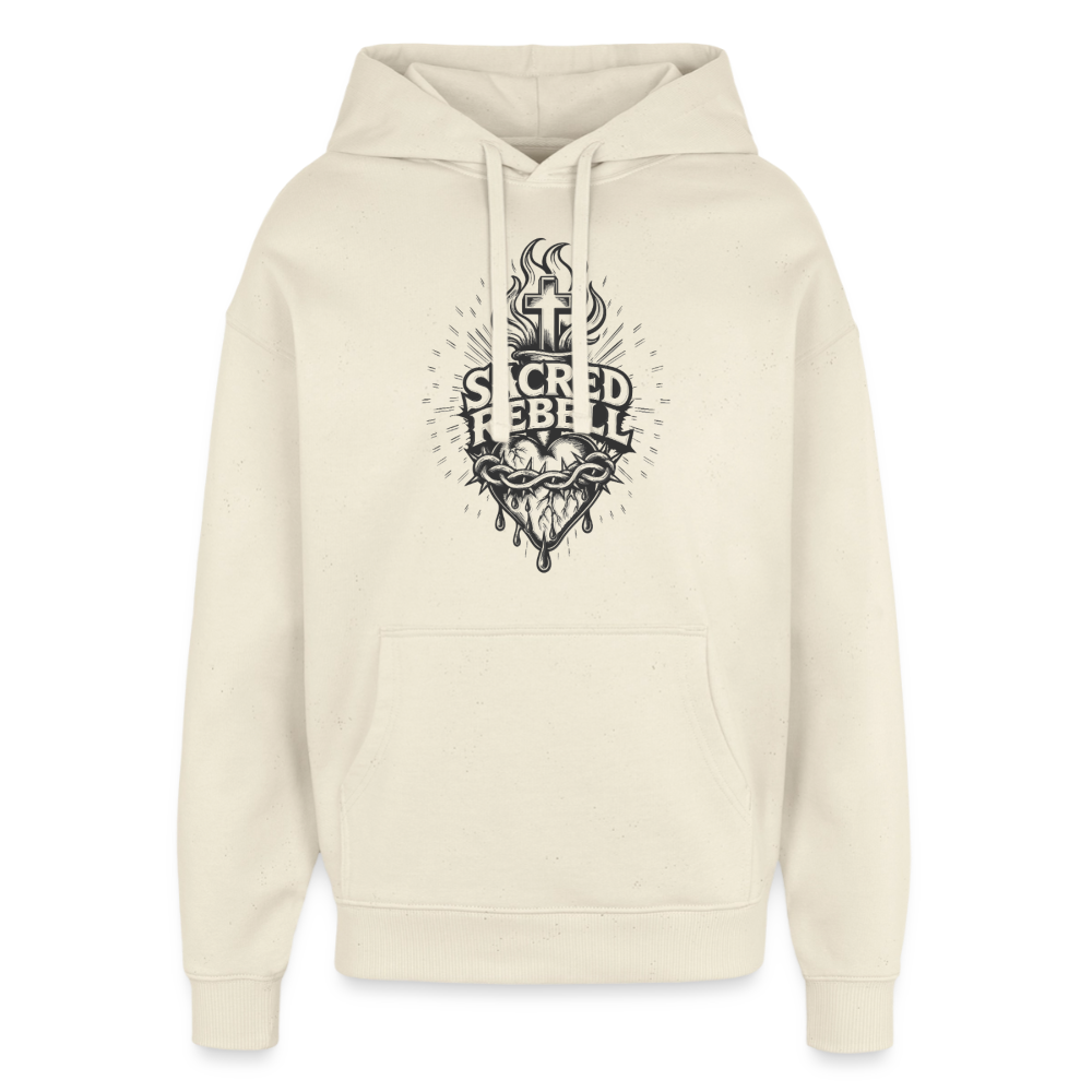 Sacred Rebell Design – Oversized Unisex Hoodie - Natur