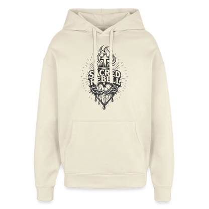 Sacred Rebell Design – Oversized Unisex Hoodie - Natur