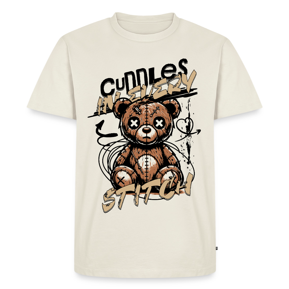Bear Design – Männer Premium T-Shirt - Naturweiß