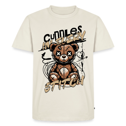 Bear Design – Männer Premium T-Shirt - Naturweiß