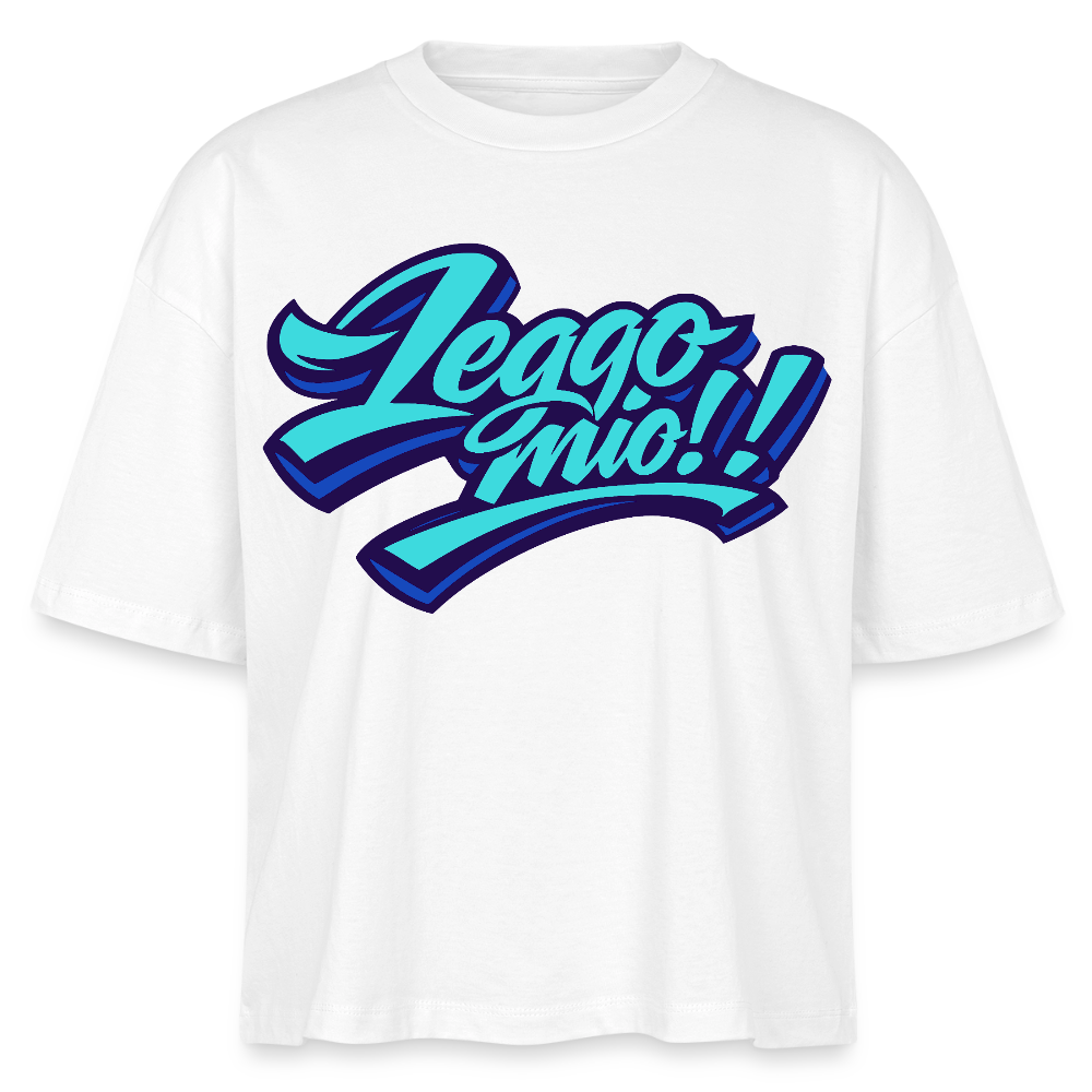 Leggomio Design – Frauen Boxy Bio-T-Shirt - Weiß