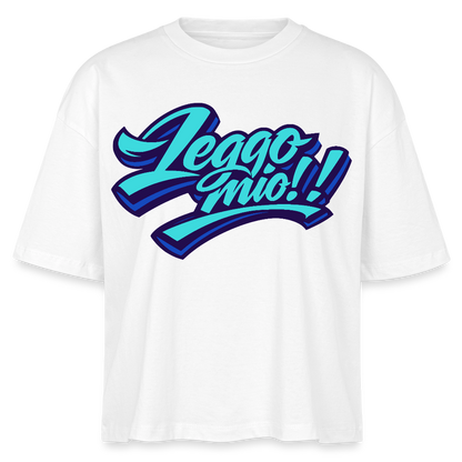 Leggomio Design – Frauen Boxy Bio-T-Shirt - Weiß