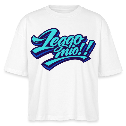 Leggomio Design – Frauen Boxy Bio-T-Shirt - Weiß