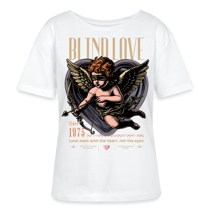 Blind Love Design – Rundhals Frauen Bio-T-Shirt - Weiß