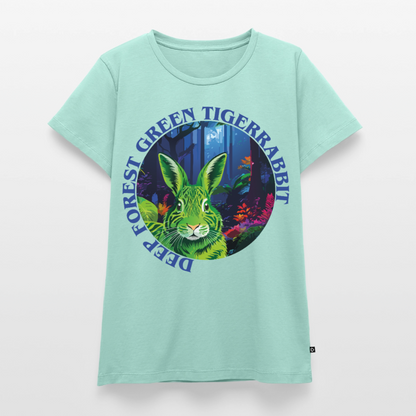 Tiger Rabbit Design – Frauen Premium T-Shirt - Mint 