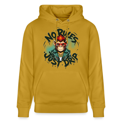 Monkey No Rules Design – Unisex Bio-Hoodie - Ocker