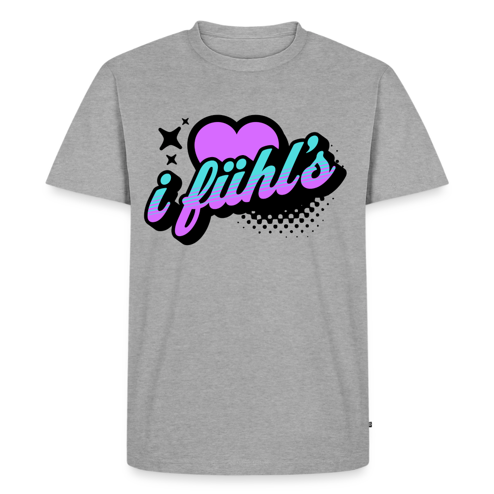 i fühl‘s Design – Männer Premium T-Shirt - Grau meliert