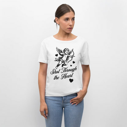 Amor Design – Rundhals Frauen Bio-T-Shirt - Weiß