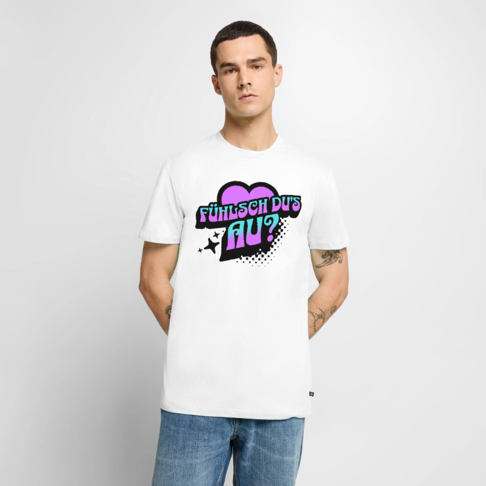 Fühlsch du‘s au Design – Männer Premium T-Shirt - Weiß