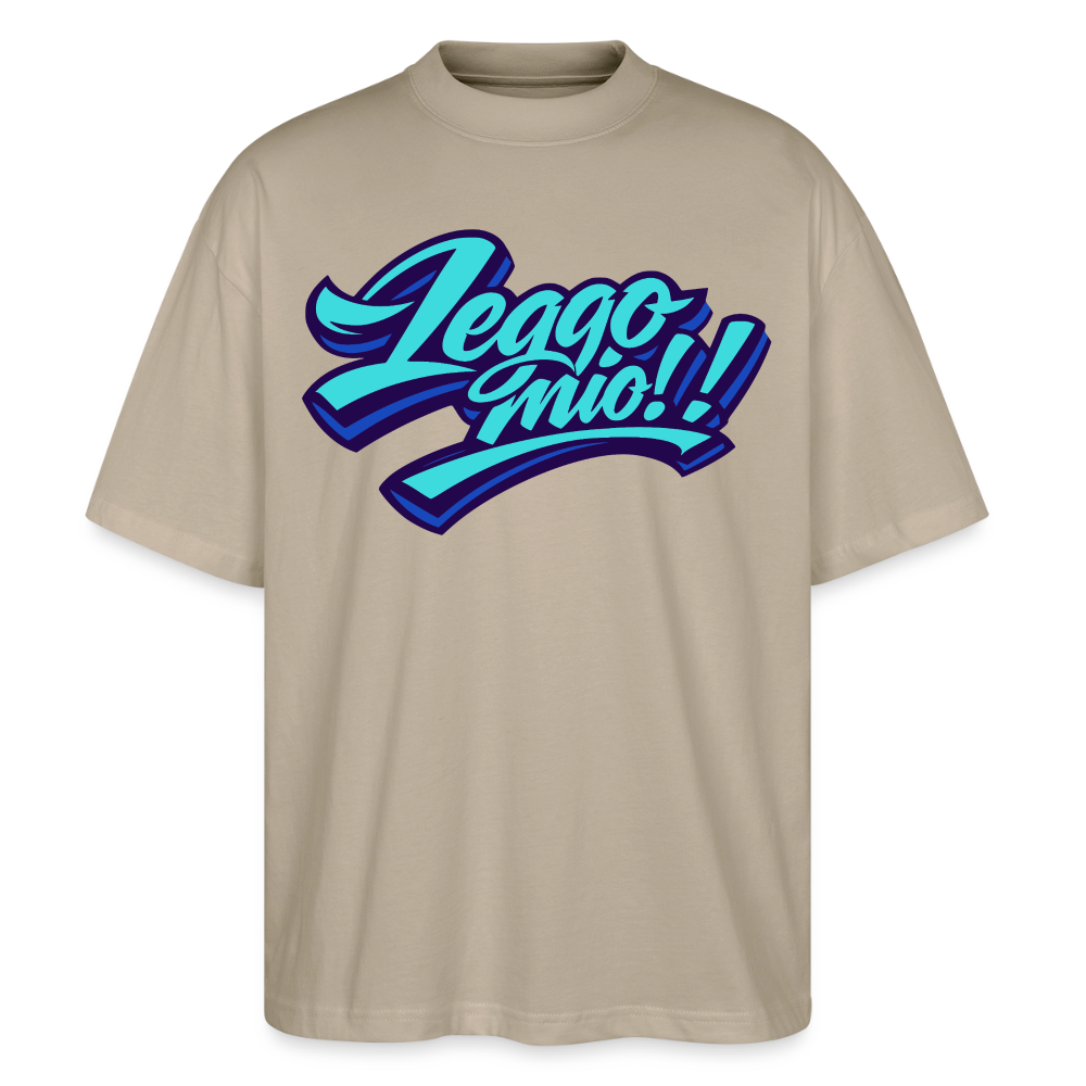 Leggomio Design – Oversized Unisex Bio T-Shirt - Steingrau