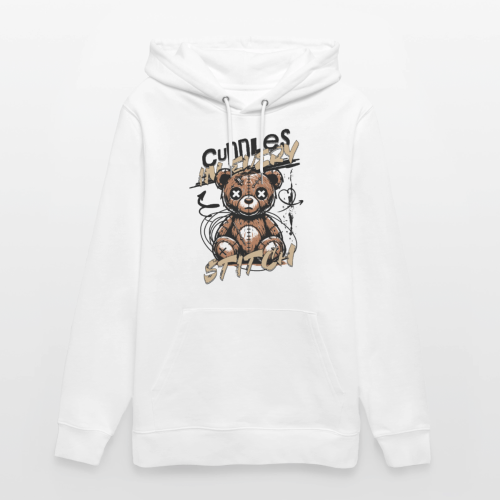 Bear Design – Unisex Bio-Hoodie - Weiß