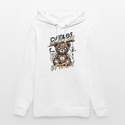 Bear Design – Unisex Bio-Hoodie - Weiß