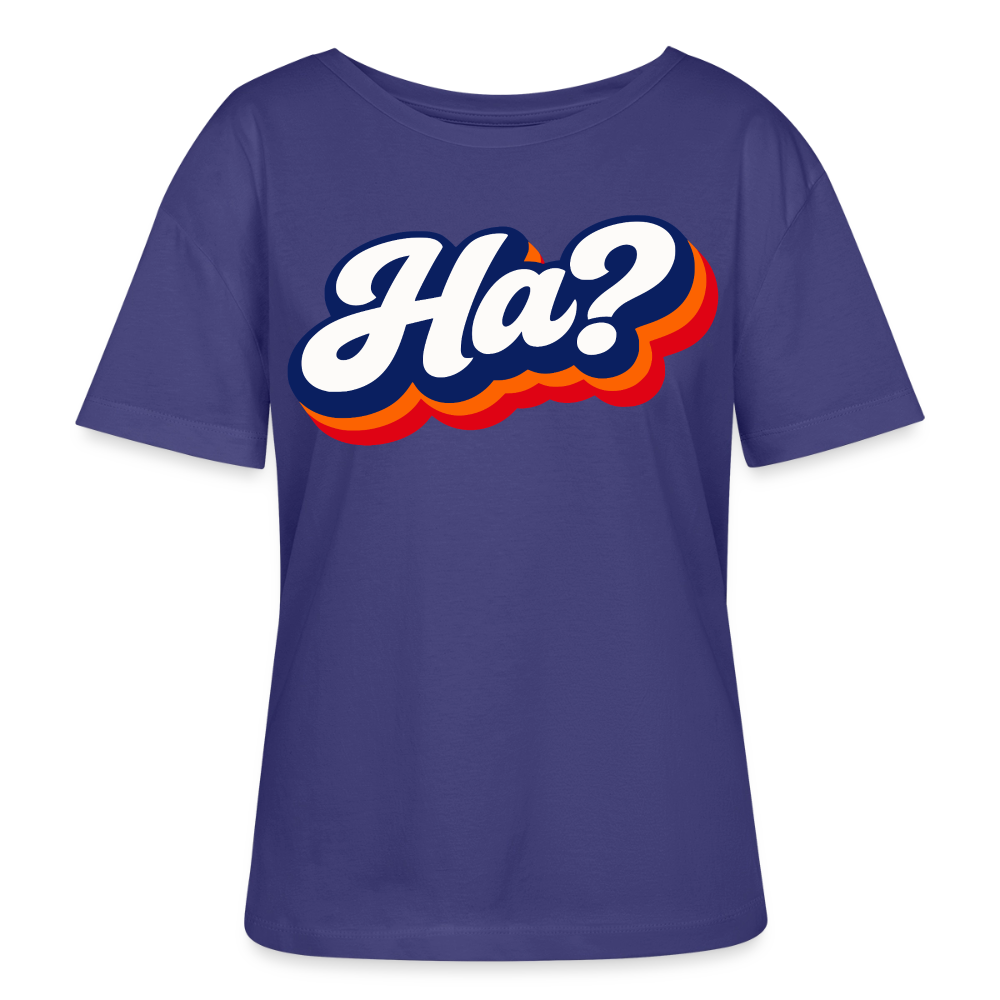 Ha? Design – Rundhals Frauen Bio-T-Shirt - Dämmerung