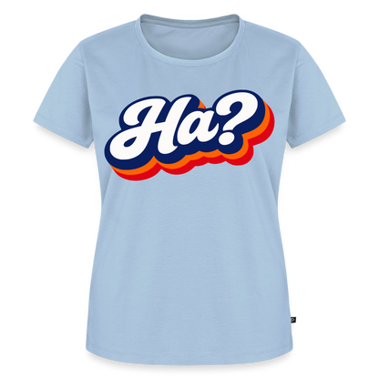 Ha? Design – Frauen Premium T-Shirt - Hellblau