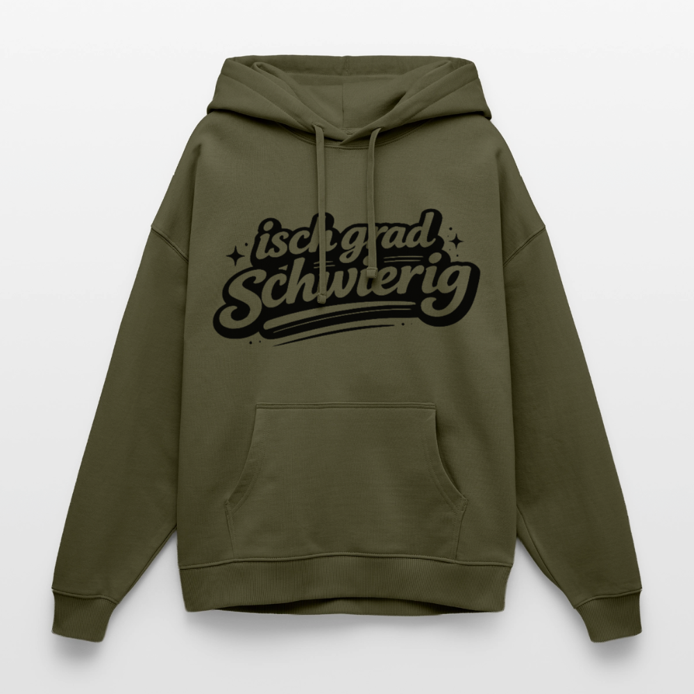Isch grad schwierig Design – Oversized Unisex Hoodie - Khaki