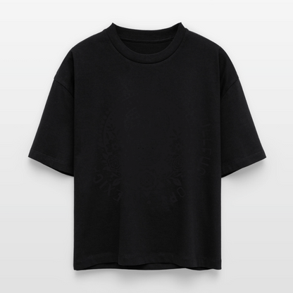 Sugar Skull Black Design – Frauen Boxy Bio-T-Shirt - Schwarz