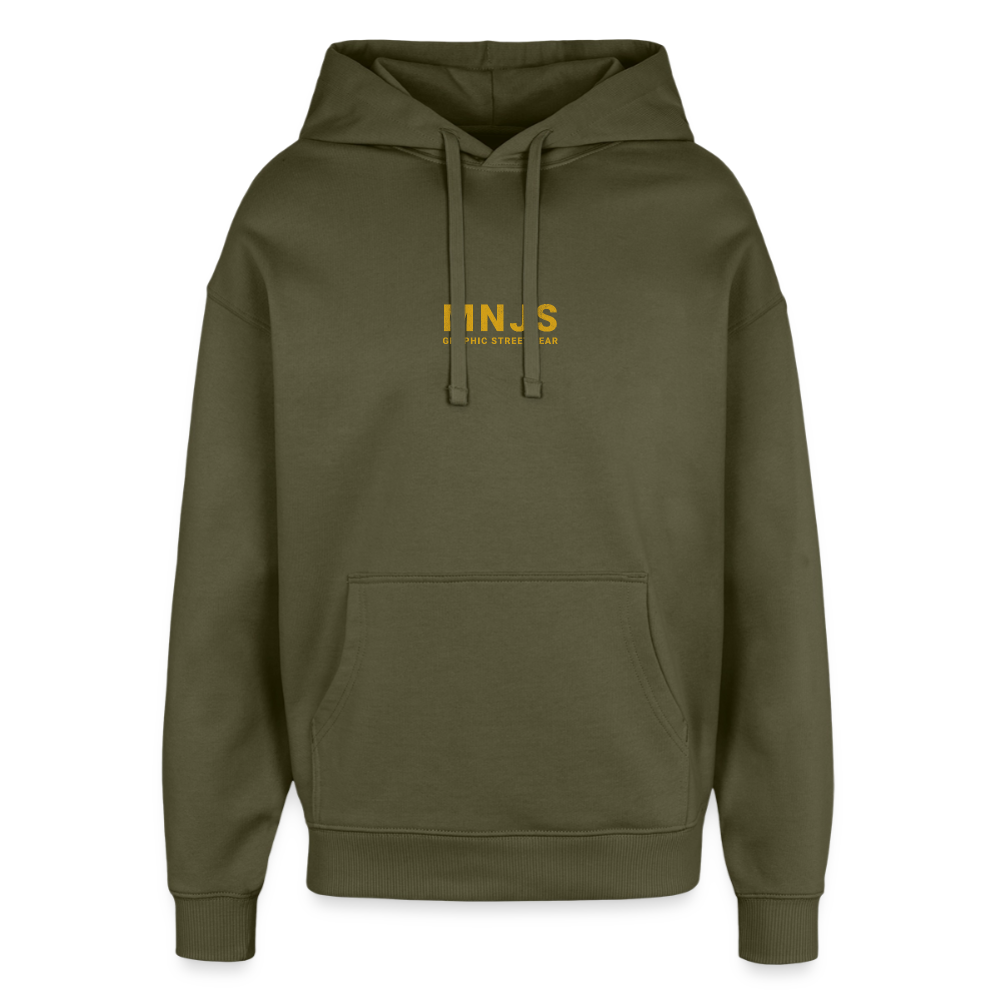 Skate Bunny Design – Oversized Unisex Hoodie - Khaki