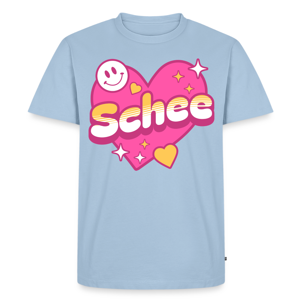 Schnee Design – Männer Premium T-Shirt - Hellblau
