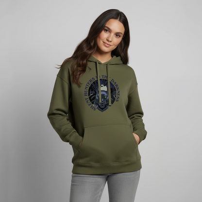 Silent Hunter Design – Oversized Unisex Hoodie - Khaki