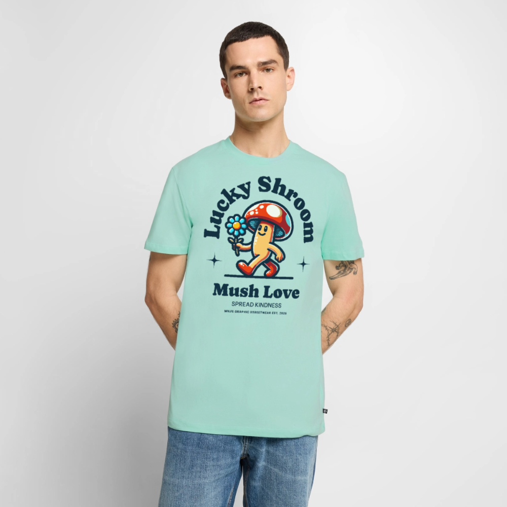 Lucky Shroom Design – Männer Premium T-Shirt - Mint 