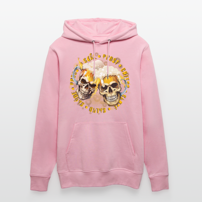 Party Skull Design – Unisex Bio-Hoodie - Hellrosa