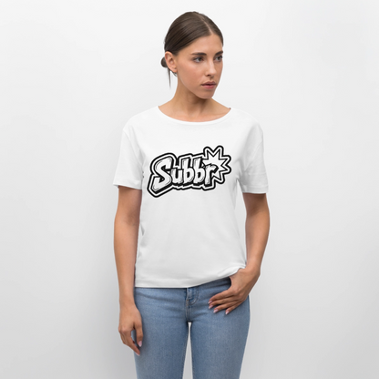 Subbr Design – Rundhals Frauen Bio-T-Shirt - Weiß