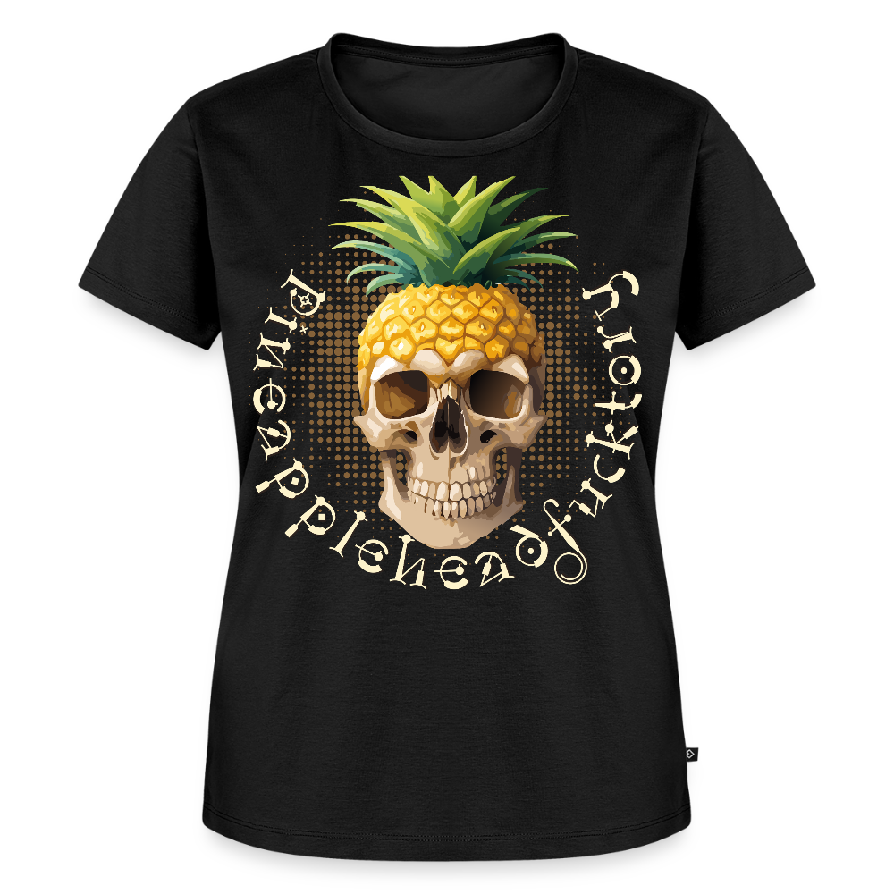 Pineapple Skull Design - Frauen Premium T-Shirt - Schwarz