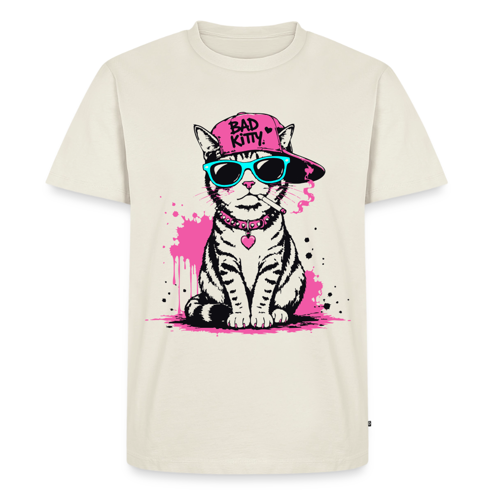 Bad Kitty Design – Männer Premium T-Shirt - Naturweiß