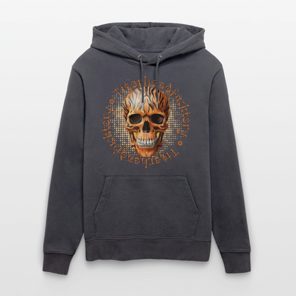 Tiger skull Design – Unisex Bio-Hoodie - Indigoblau