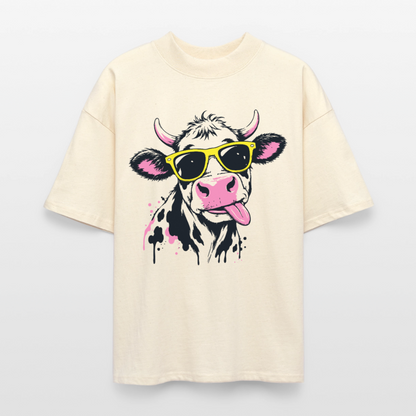 Street Cow Design – Oversized Unisex Bio T-Shirt - Natur