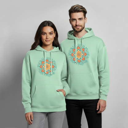 Mandala Türkis Design – Oversized Unisex Hoodie - Nebeljade
