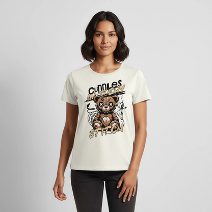 Bear Design – Frauen Premium T-Shirt - Naturweiß