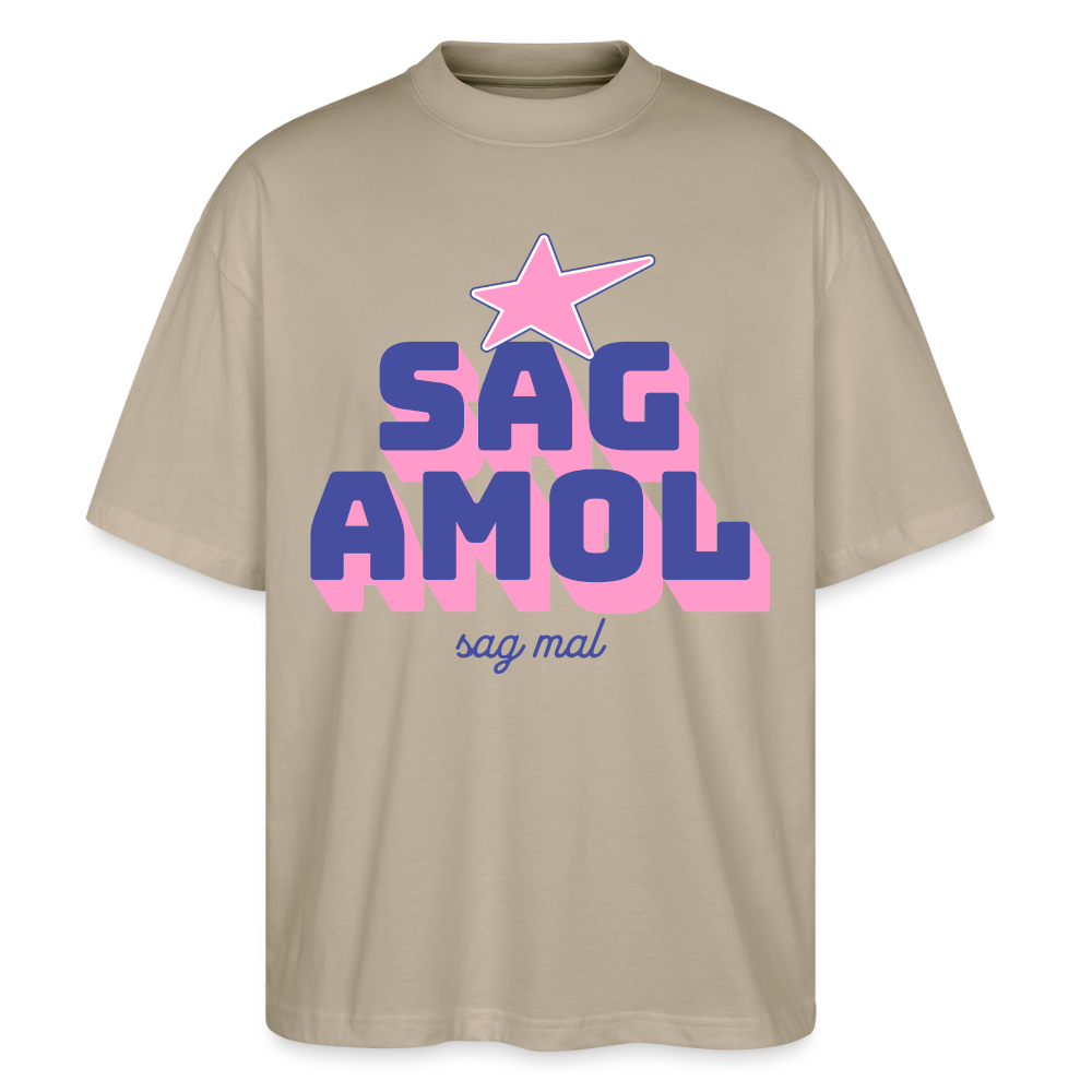 Sagamol Design – Oversized Unisex Bio T-Shirt - Steingrau