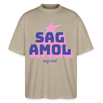 Sagamol Design – Oversized Unisex Bio T-Shirt - Steingrau