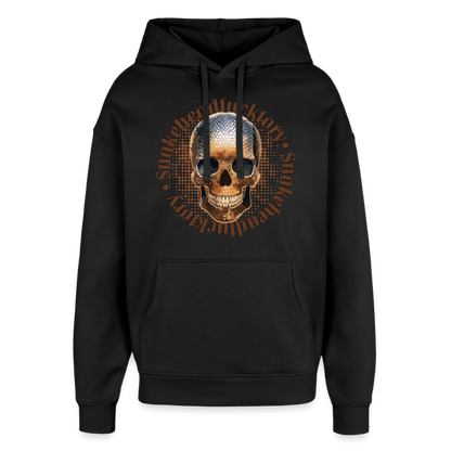 Snake Skull Design – Oversized Unisex Hoodie - Schwarz