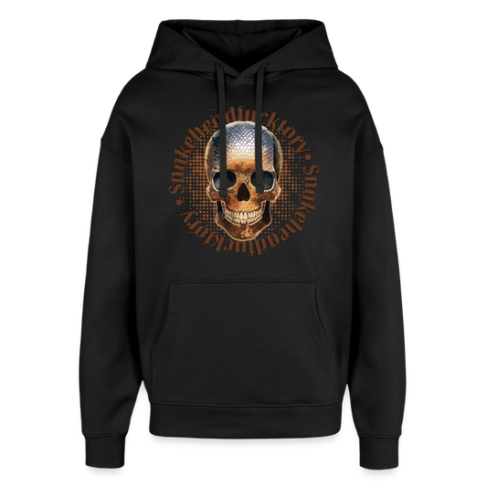 Snake Skull Design – Oversized Unisex Hoodie - Schwarz