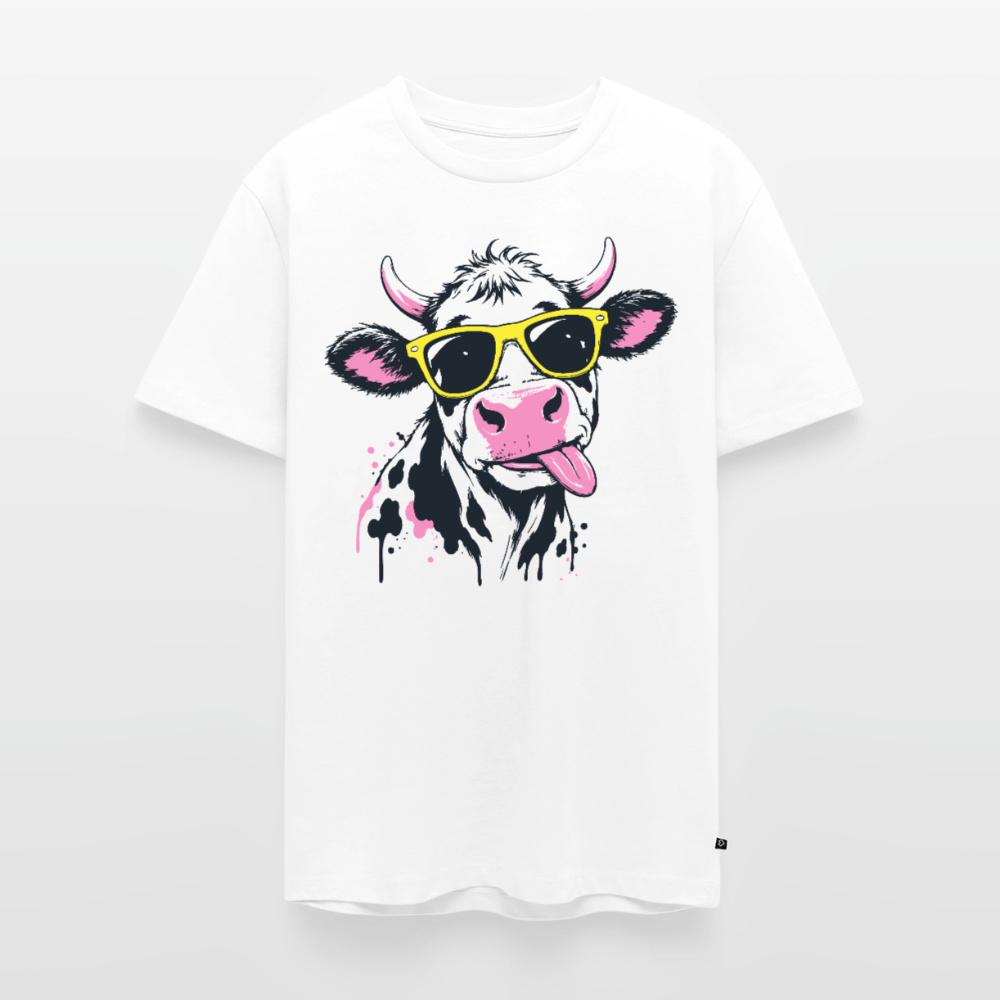 Street Cow Design – Männer Premium T-Shirt - Weiß