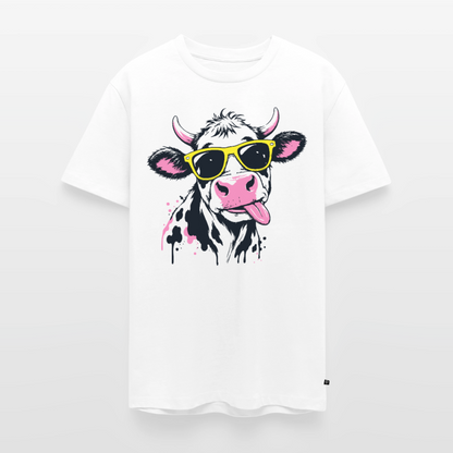 Street Cow Design – Männer Premium T-Shirt - Weiß