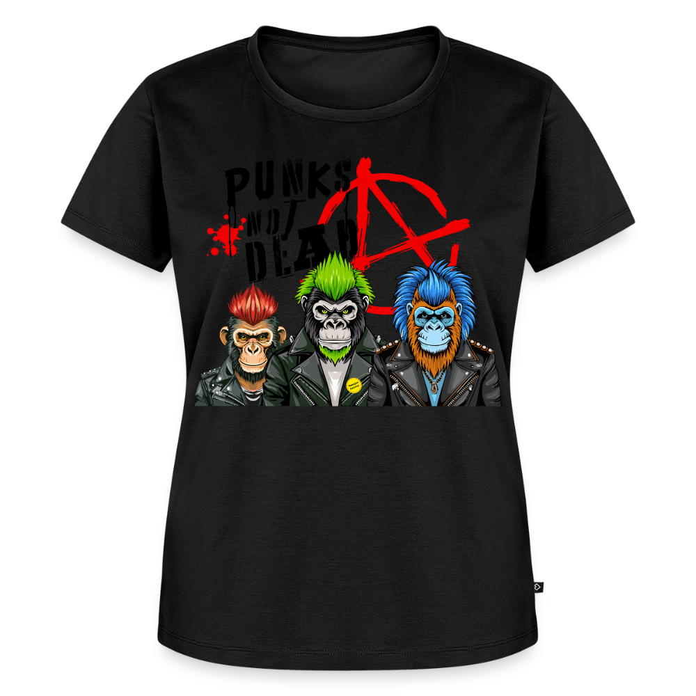 Punks Not Dead Design – Frauen Premium T-Shirt - Schwarz