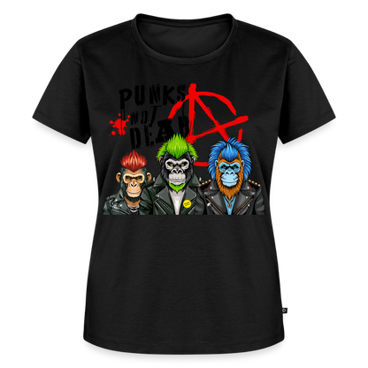 Punks Not Dead Design – Frauen Premium T-Shirt - Schwarz
