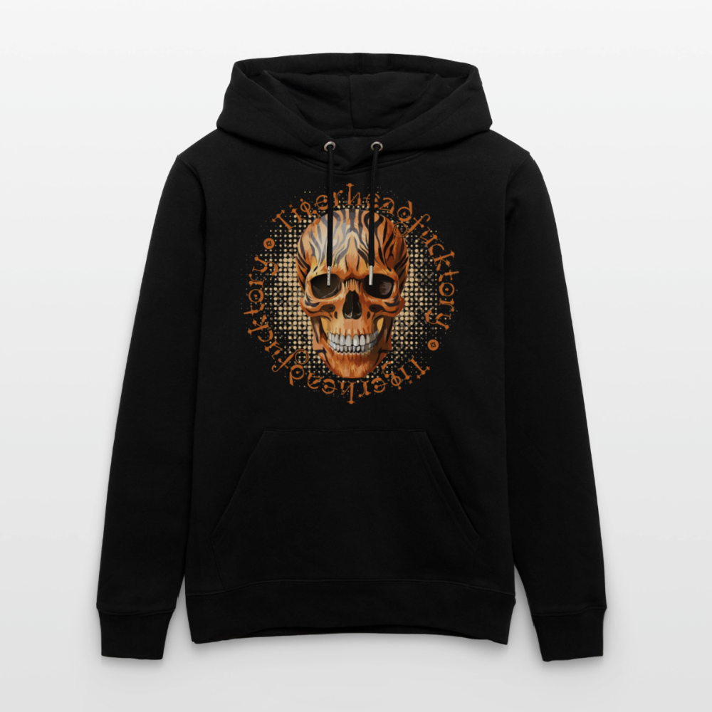 Tiger skull Design – Unisex Bio-Hoodie - Schwarz