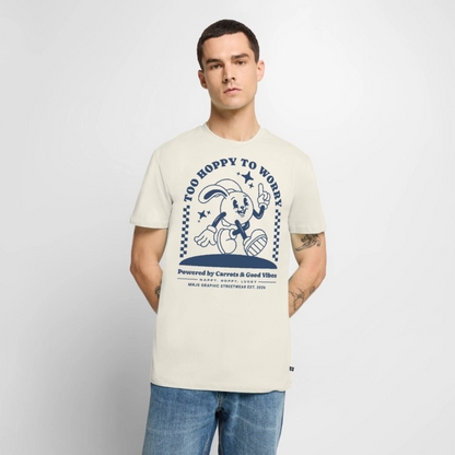 Too Hoppy Too Worry Design – Männer Premium T-Shirt - Naturweiß