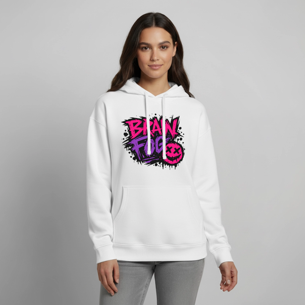 Brain Fog Design – Oversized Unisex Hoodie - Weiß