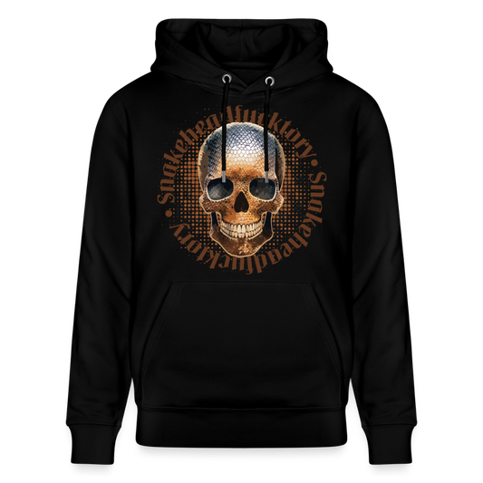 Snake Skull Design – Unisex Bio-Hoodie - Schwarz
