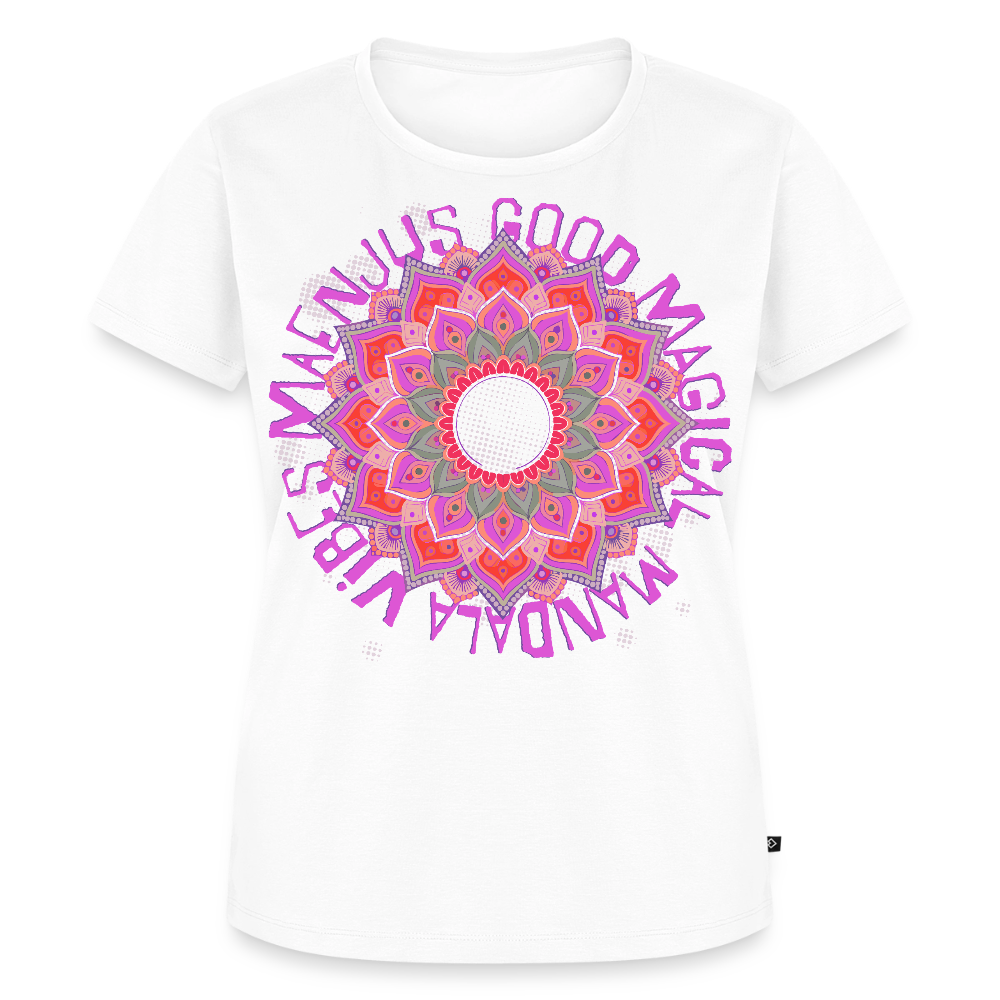Mandala Pink Design – Frauen Premium T-Shirt - Weiß