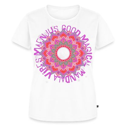 Mandala Pink Design – Frauen Premium T-Shirt - Weiß