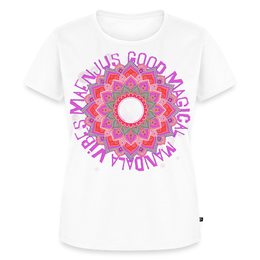 Mandala Pink Design – Frauen Premium T-Shirt - Weiß