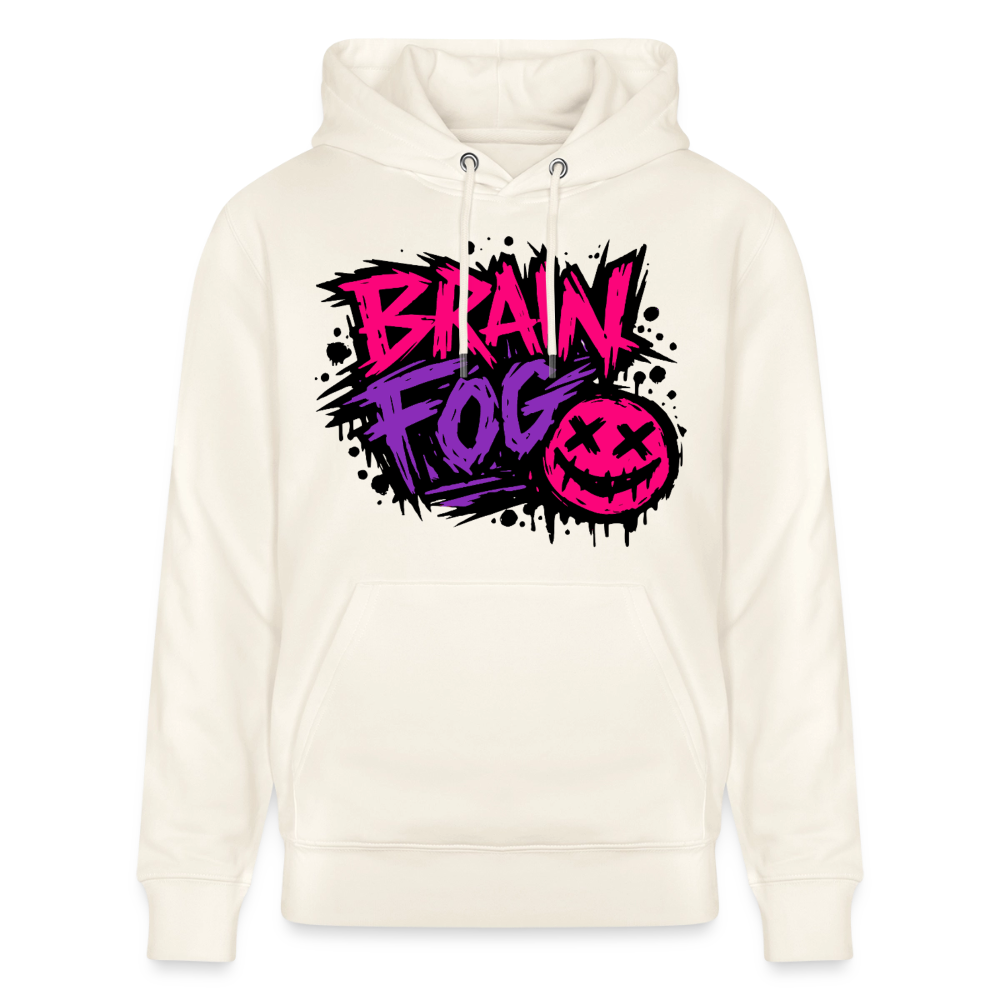 Brain Fog Design – Unisex Bio-Hoodie - Naturweiß 