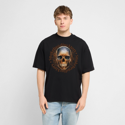 Snake Skull Design – Oversized Unisex Bio T-Shirt - Schwarz