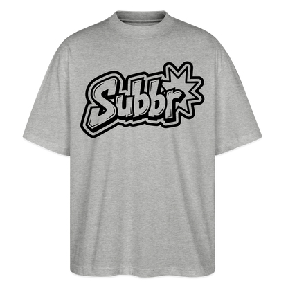 Subbr Design – Oversized Unisex Bio T-Shirt - Grau meliert